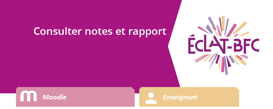 Consulter notes et rapport